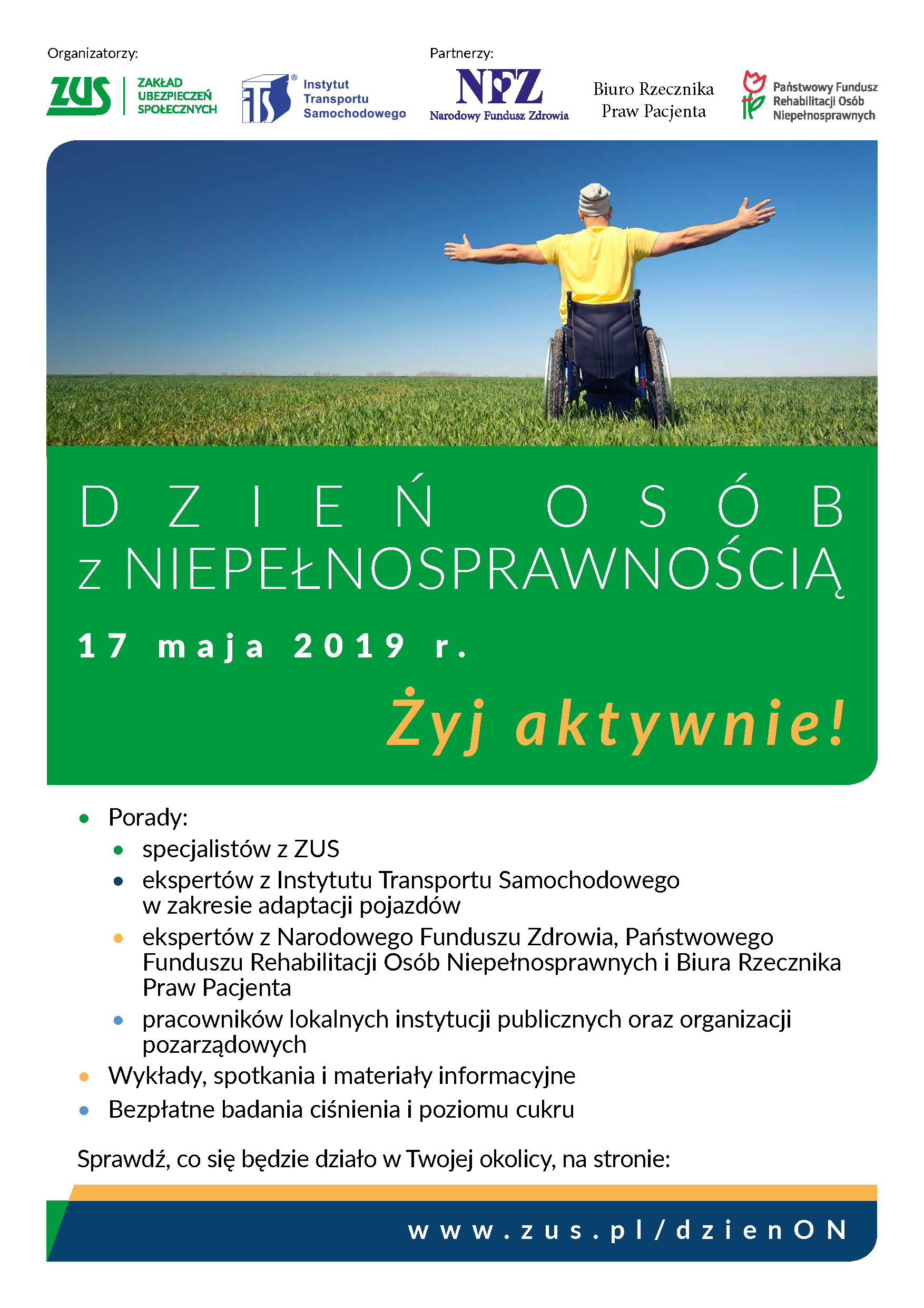 plakat - dzieÄÂ osÄÂÃÅb z niepeÄÂnosprawnoÄÂciÃ