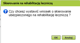 Wniosek o rehabilitacje leczniczą zus