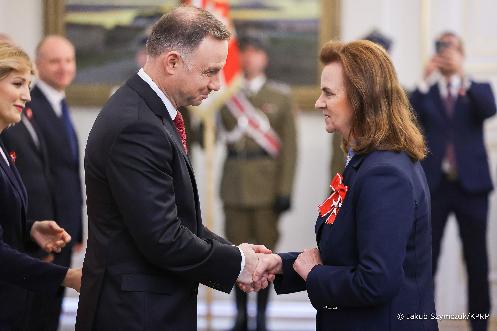 prezydent RP Andrzej Duda i prezes ZUS Gertruda Uścińska
