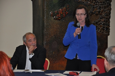 Prof. Gertruda Uścińska, prezez ZUS przemawia na kongresie