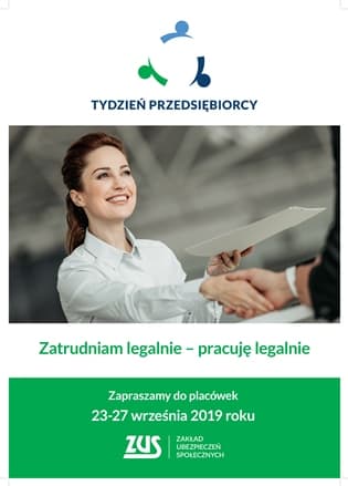 plakat na Tydzień Przedsiębiorcy