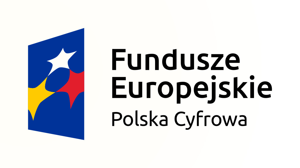 logo funduszu europejskiego Polska cyfrowa
